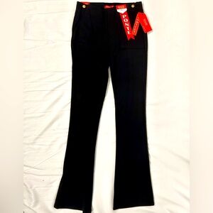 MAZE Collection Ponte Bootcut Pant, Black, Size Small